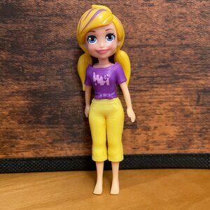 Polly Pocket Doll 3.5" Blonde Pigtails with Purple Highlights (SKU: 76TO)
